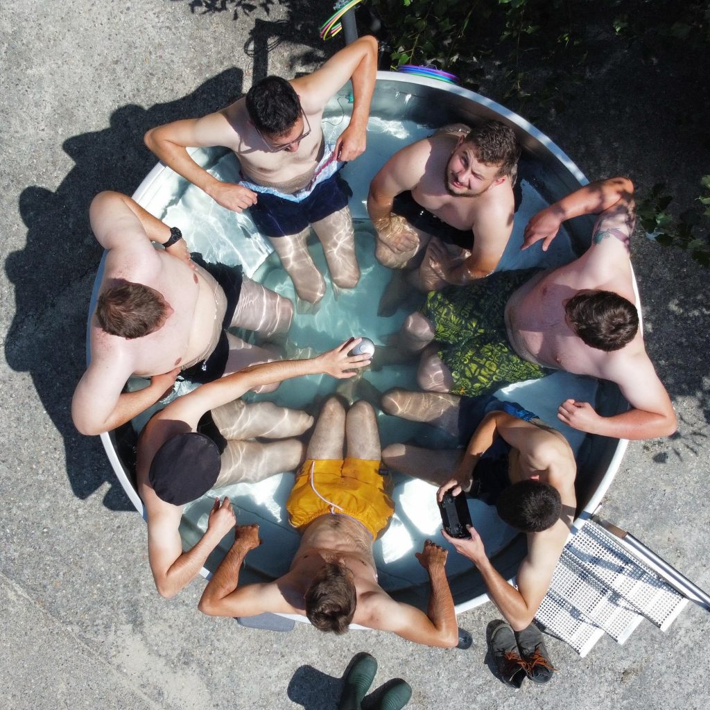 bain nordique cylindrique inox